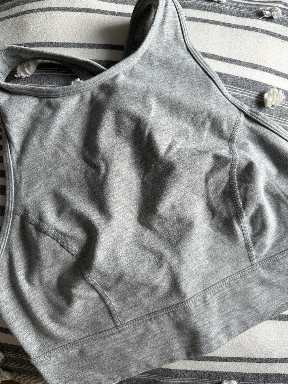 JoyLab Light Gray Seamless Crop Top
